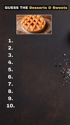 10 Sweet Treats Challenge 🍫 | Test Your Food Knowledge! #shorts