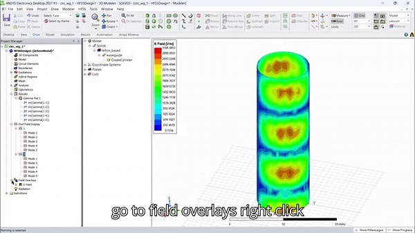 Circular Waveguide Design ( TE mode) Using Ansys HFSS