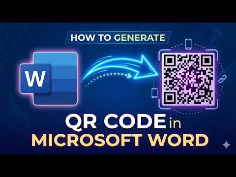 How to Make a QR Code in MS Word | Step-by-Step Tutorial #geekyexpress
