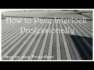 How to Lay Interlock Professionaly || Interlock Fixing||Step by step procedure of paving Interlock.