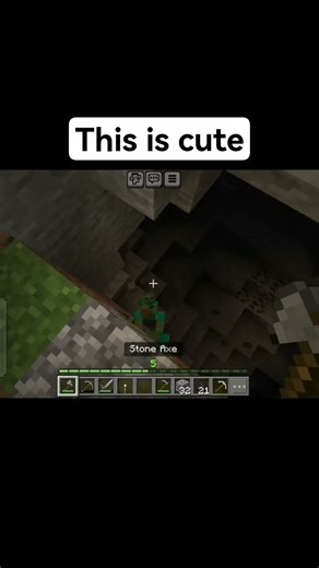 Zombie giving baby zombie a piggy back ride! #minecraft #youtubeshorts #viral