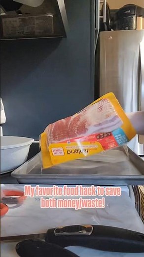 Food Hack: How to Freeze Bacon - No More Slimy Bacon #bacon #breakfasthack #habitsthatchangeyourlife