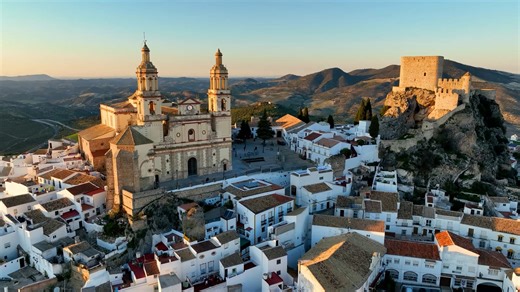 Arcos de la Frontera, Spanien: Drone views of gem i Cádiz, Andalusien