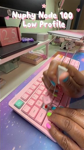 Nuphy Node Low Profile with Red Nano switches