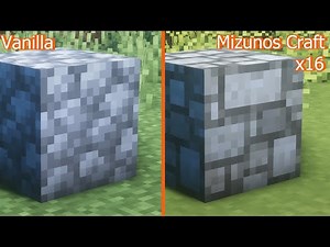 Minecraft Vanilla vs Mizunos Craft x16 | Texture Comparison