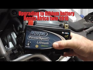 Battery upgrade & change over Africa twin 2016