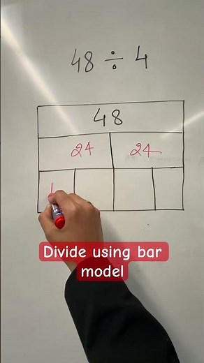 Division using bar model #maths #mathematics #dyscalculia #education #mathological #mathstricks