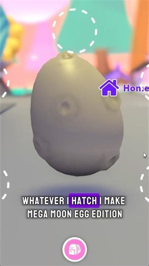 Making whatever pet I hatch MEGA NEON - Moon Egg Adopt Me Challenge