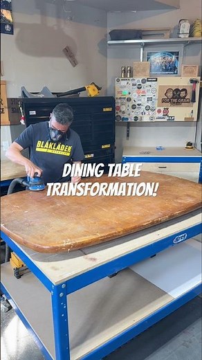 Refinishing an old, beat up dining table and giving it new life! #diy #furnituremakeover