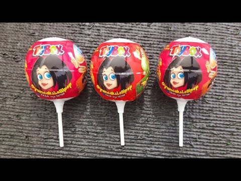 Satisfying Video Asmr Unboxing GIANT Sweets Chocolate and Rainbow Lollipops with Candy Cutting Asmr.