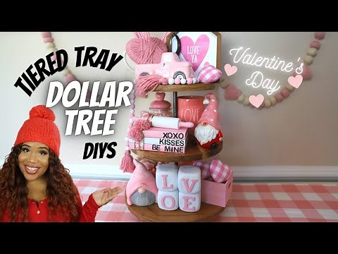7 *EASY* DOLLAR TREE TIERED TRAY DIYs 2021 / How to Decorate Your Tiered Tray