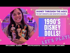 Disney Princess classic dolls! 1990s Mattel Aladdin, Jasmine, Pocahontas, Nakuma, Kocoum, John Smith