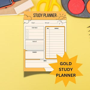 Study Planner Printable PDF | Student Schedule & To-do Planner | Review Template | 8.5 X 11 - Etsy
