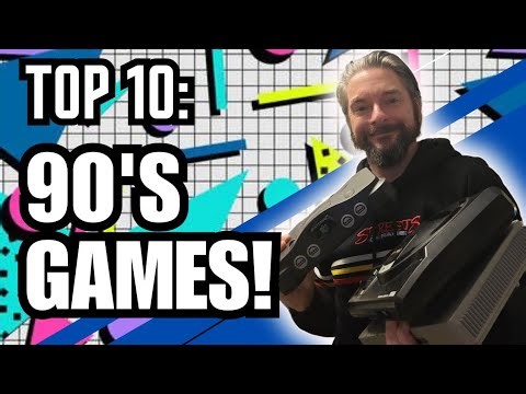 Top 10 video games of the 90's! Classics from the golden era of Nintendo, Sega & Playstation gaming!