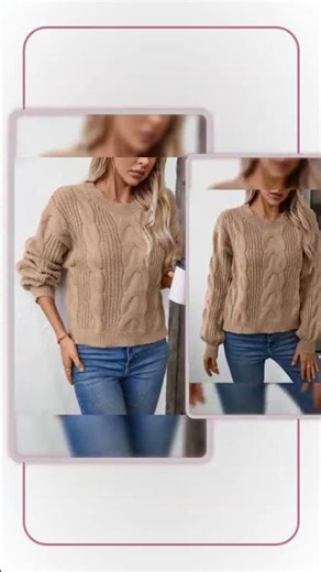 Cable Knit Long Sleeve Sweater