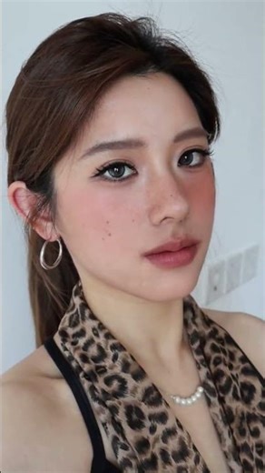 Effortless Freckled Asian Beauty: No Foundation Needed
