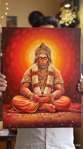 hanuman ji painting#aivideo#aishorts#ai#aiart#painting#drawing#shorts#shortvideo#love#like#viral#fyp