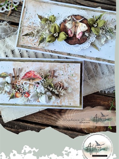 Hello, everyone. Today, my inspiration for Alchemy Of Art comes from two forest cards from the latest collection, ‘Friends of the Forest’. This time, I started with a collection that was not obvious to me 😃 because there is not much pink in it... I made flowers in shades of green from fabric. I also used elements from the accessory sheets from the same collection. Do you play with green? Best regards, Magdalena Sawicka #alchemyofart #alchemyofartbrand #alchemyofartpaper #scrapbooking #scrapbook