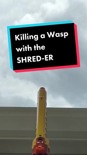 Killing a Wasp with the SHRED-ER Pest Control Tool