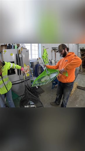 Need the best plowing tools? This rake is a game-changer for the job! Hit follow for more. #Plowing #Tools #Gardening #Workwear #FollowMe