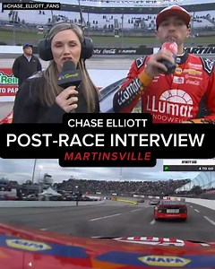 Post-race interview and commentary from NBC on the day for Chase Elliott coming up short with the fast racecar they brought to Martinsville #di9 Follow @chase_elliott_fans for more! • • • • #chaseelliott #di9 #chaseelliott9 #teamhendrick #hendrickmotorsports #napa #unifirst #kbb #prime #llumar #nascar #nascaronfox #nascaronnbc #nascarontnt #nascaronprime #chevy #nextgen #mostpopulardriver #motorsports #cocacola #cocacolaracing #cocacolaracingfamily #playoffs #racing #chevrolet #camaro | Chase El