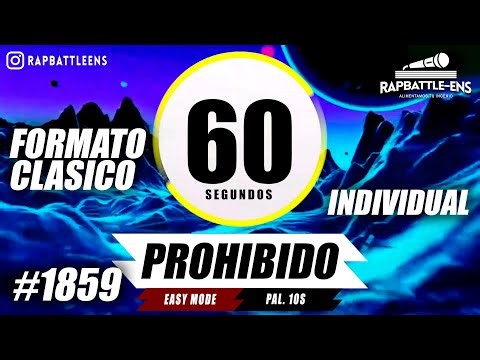 🎤 Formato FMS Individual 🔥 Base de Rap Para Improvisar Con Palabras | ENTRENAMIENTO FMS #1859