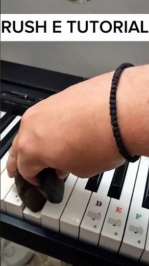 RUSH E ROCKS Tutorial #piano #pianotutorial #easy