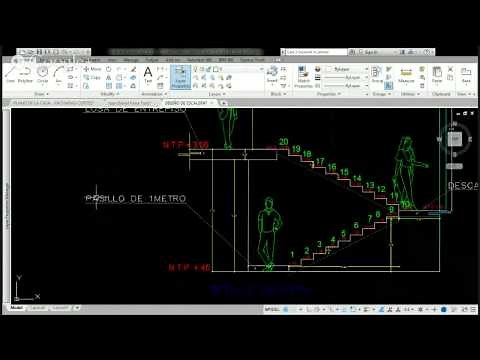 CORTE LONGITUDINAL DE UNA ESCALERA
