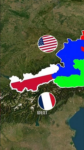 Why was Austria divided into 4 parts after WWII? #ww2 #history