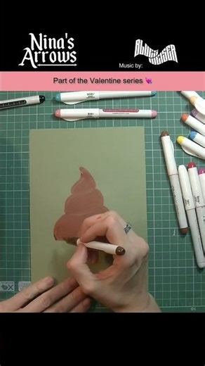 Cozy Poop with Heart-Shaped Eyes ❤️💩 Drawing Timelapse with Acrylic Brush Markers