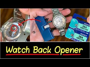 ✅Best Watch Back Case Removal Tool | How to Change Watch Battery Out DIY HD Review
