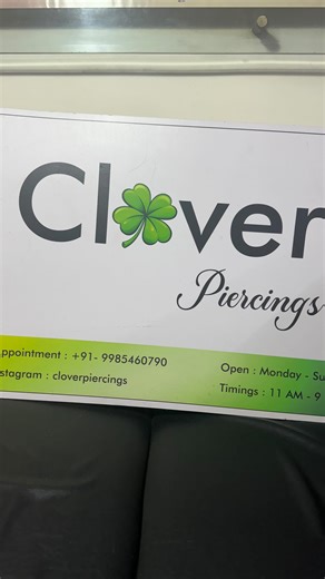 Swetaa Varma on Instagram: "I’m at Clover Piercings, @cloverpiercings Basheerbagh, getting my cartilage piercing fixed, and I genuinely felt the need to share this. It’s a highly professional place for piercings, and I strongly suggest everyone on Instagram check out their page and book an appointment instead of taking risks elsewhere. They use surgical steel accessories, which are extremely important for cartilage piercings from the moment of piercing right through the healing process. Shailaja