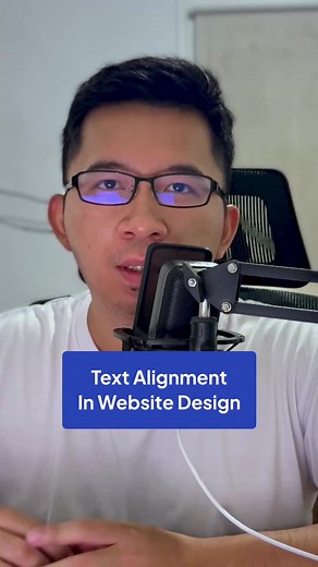 Text alignment in website design #learnitontiktok #websitedesign #educationalvideo