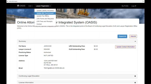 Order Certificate of Good Standing