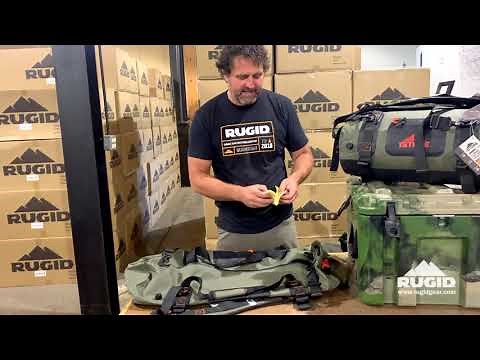 Fully waterproof & scent proof duffel bags for camping, hunting, fishing and boating by Big Stone.
