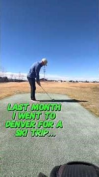 Skiing and golf? 🤯