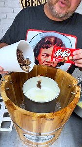 215K views · 1.4K reactions | Break me off a scoop of that!  This KitKat Homemade Ice Cream is loaded with creamy vanilla flavor and chunks of frozen KitKat bars for the perfect candy crunch. Cool down the right way—Bentley BBQ style!#KitKatIceCream #HomemadeIceCream #CandyCrushDessert #SweetTreats #BentleyBBQ #BBQDessert #FrozenFavorites #SummerScoop #IceCreamLovers #ChillAndGrill #NoChurnNeeded #foodiefun | bentley.bbq | Facebook