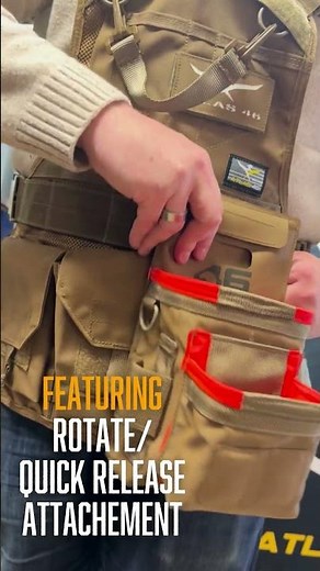Compact Double Stack Tool Pouch ROTATE/QUICK RELEASE