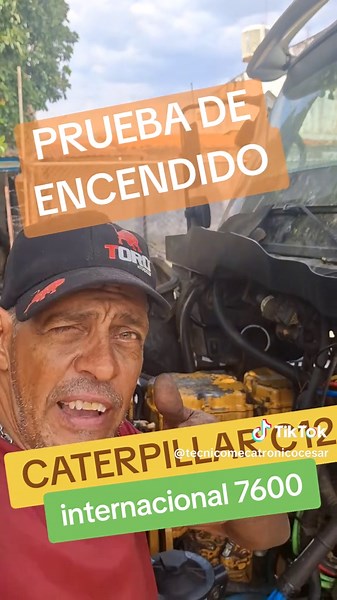 Prueba de Motor Caterpillar C12 en Acción
