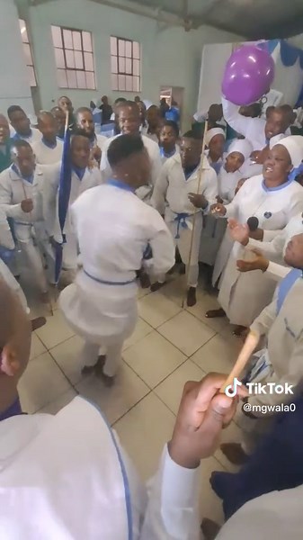 Ceremonial Dance with Coordinated Rhythmic Movements