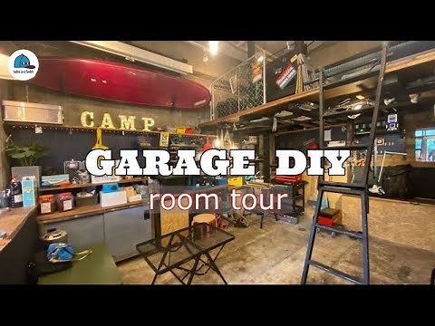 You can do all this with a low budget! Garage DIY packed with ideas [Room tour]