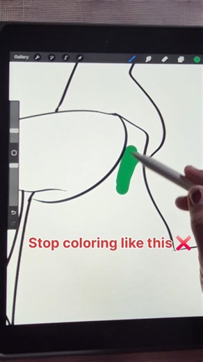 Stop Coloring Like This ❌ Procreate Trick 😳