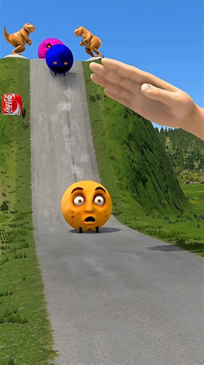 Reverse Big & Small Moon Car vs Hand Slap Crash | BeamNG Drive