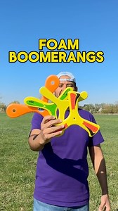 23K views · 705 reactions | Foam boomerangs are great to practice the basics of throwing a boomerang. Practice throwing them vertically with plenty of rotation. They are easily tunable to your preferences 邏 | RamRez Boomerangs | Facebook