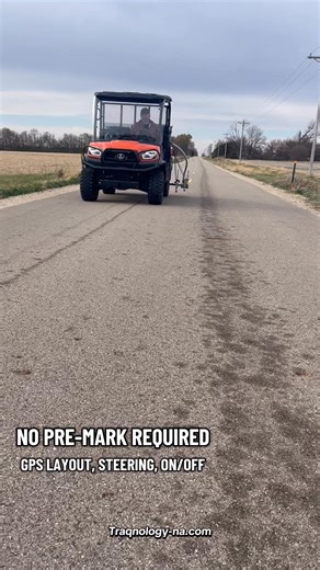 68K views · 320 reactions | No pre-mark required. Layout in software & operate with GPS steering & paint on/off. Traqnology GPS. #traqnology #GPS #pavement | Traqnology North America | Facebook
