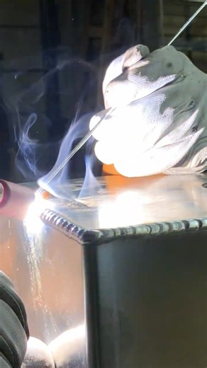 “WARNING!....This TIG weld may cause feelings 🥵” #tigweldingaluminum #metalfabrication #steel