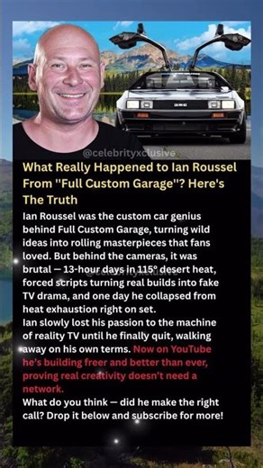 What Really Happened to Ian Roussel From ''Full Custom Garage''? Here's The Truth #shorts