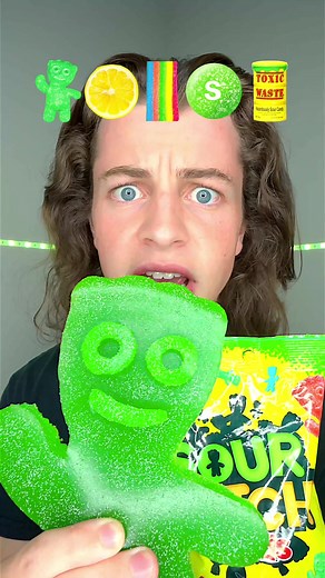Extreme Sour Candy ASMR 🤤 #fyp