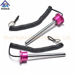 [Hot Item] Cylinder T Head Tensile Magnetic Universal Weight Stack Replacement Selector Key Pin with Lanyard for Gym Machine