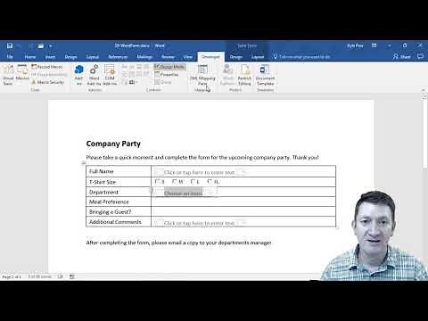 Master Microsoft Word Beginner to Advanced: Working with Combo Box Controls